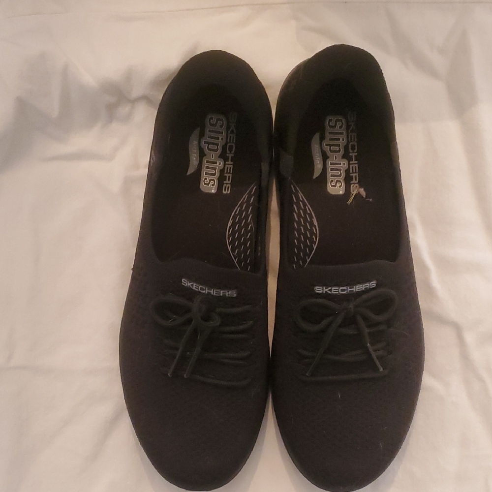 Skechers Black Slip-Ins with Laces With ArchFit